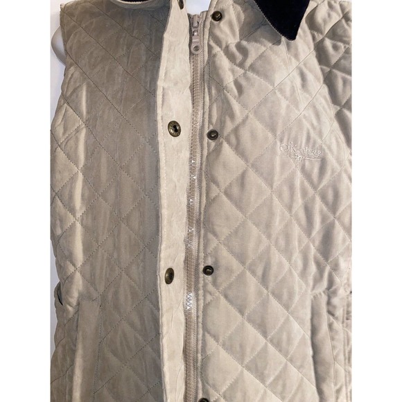 O'KEAHEYS EQUESTRIAN QUILT LIGHT BROWN SUEDE VEST WOMEN'S MEDIUM - Picture 4 of 13